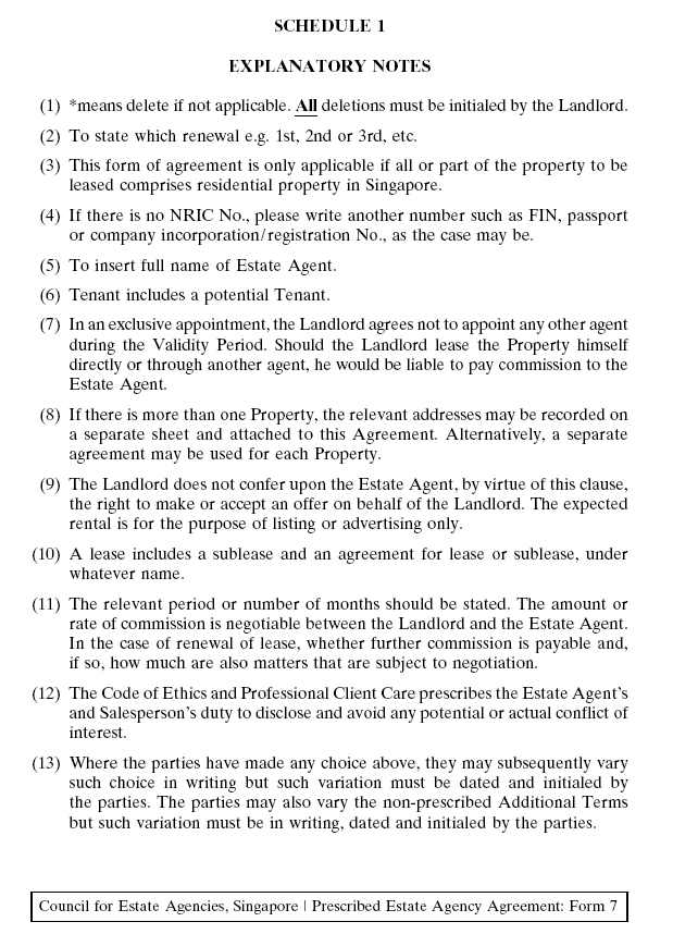 Estate Agents (Estate Agency Work) Regulations 2010 Singapore