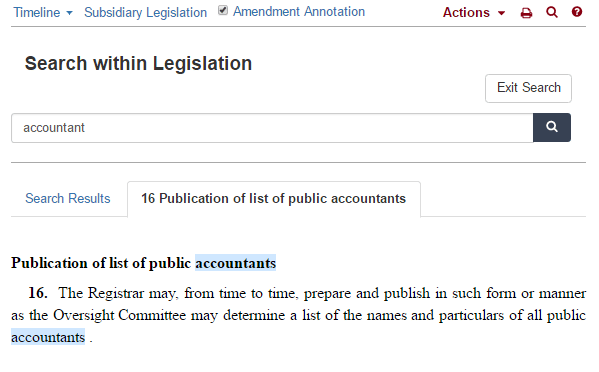 Legislation Details - Search Content